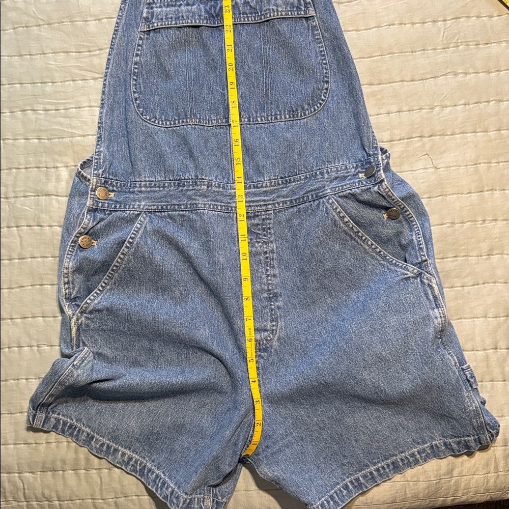 Lee Women's Blue Jean Shorts Overalls - Picture 4 of 6